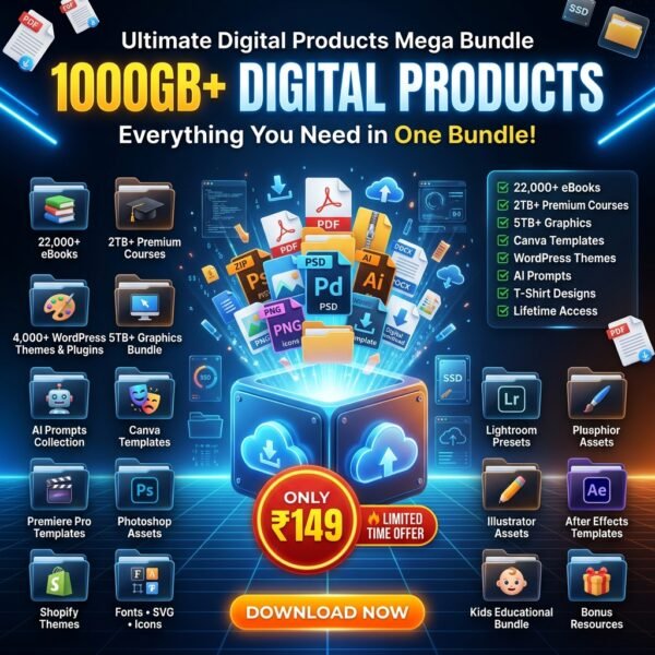 🚀 The All-in-One Digital Library-22,000+ eBooks + 5TB Graphics